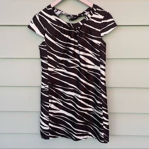 Kate Spade Brown and White Zebra Print Dress 2